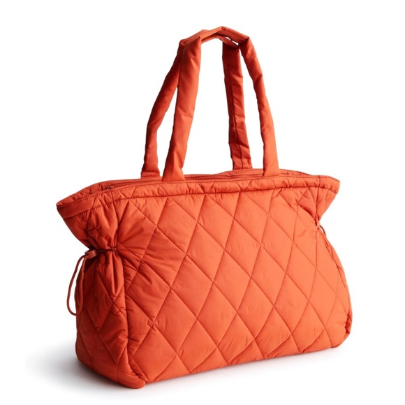 New - Vera Bradley Orange Knollton Travel Tote Bag Featherweight